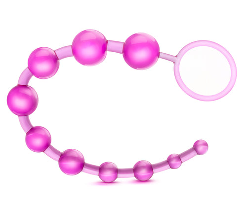 Sassy — Chapelet de 10 perles rose